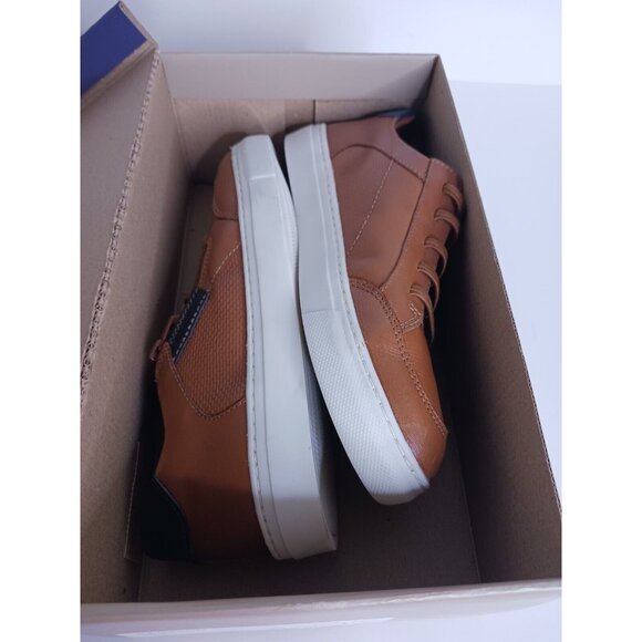 Flag Ltd. Cameron Leather Zip Oxford Sneakers Youth Boys Size 4 With Box - Picture 6 of 9